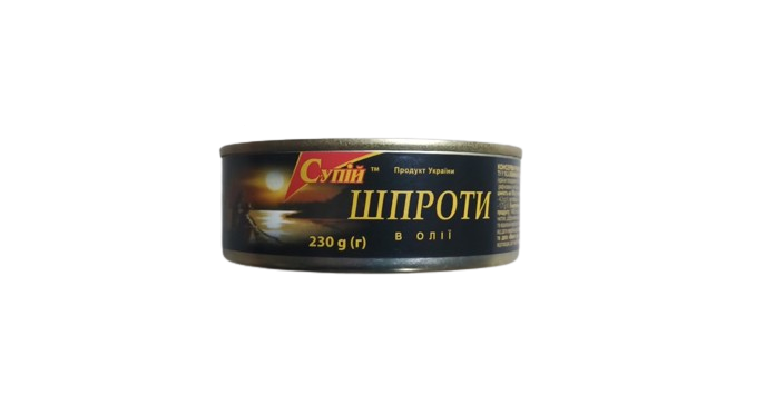 Шпроти в олії CУПІЙ, 230 г.